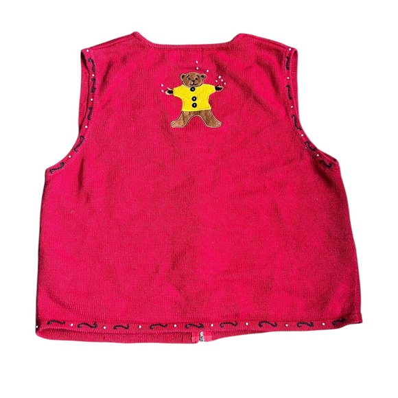 Vintage Festive "Ugly" Christmas Vest Large - Picture 3 of 3